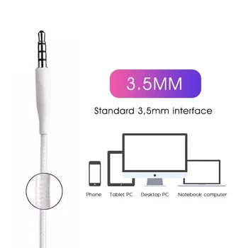 3.5 mm In-Ear cu Fir Căști Cu Microfon, Control Volum Cască Pentru Samsung Galaxy S10 S9 S4 J5 XiaoMi, HuaWei Smartphone-ul pentru Căști