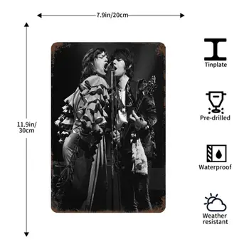 Mick Jagger Trupa metal Decor Poster de Epocă Tin Semn de Metal Semn Decorative Placa pentru Pub Bar Peștera Club de Decorare Perete