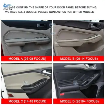 Pentru Ford Focus 2019 4buc Microfibra Interior de Mașină din Piele Mâner Portieră Cotiera Capacul Panoului capitonajului Interior
