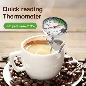 5-Inch Dial Sonda Termometru 0-100 °C, Cafea Cu Lapte Termometru Instant Citit Din Oțel Inoxidabil Pentru Bucătărie De Gătit Mâncare Cafea Cu Lapte