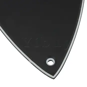Yibuy 3 Gaura de 3 Straturi de Plastic Bass Chitara Electrica Truss Rod Cover HA-1009
