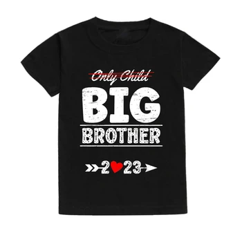 Fratele Mai Mare 2023 Copii T-Shirt Copilul Anuntul Tricouri Nivelat Până La Mare Frate 2023 Tricou Copil Anuntul Toddler Top Picătură Navă