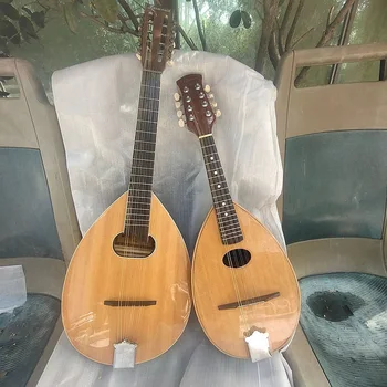 31 inch Hand-made Mandolina solid lemn de molid scoop forma din lemn de molid cu 8 corzi mandolina chitara de Înaltă calitate mandolina