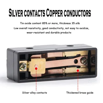 1BUC Deplasați Comutatorul Comutatorul de limitare Microîntrerupător de Argint de Contact 250VAC/5A NO/NC LXW5-G1 G2 G3 T1 T2 N1 D1 11M Piese de Cupru