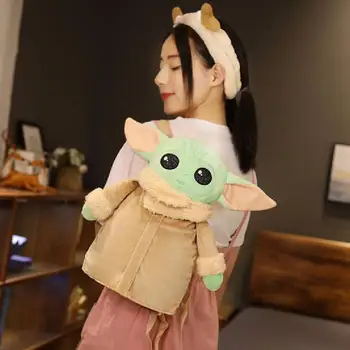 30cm Disney Star Wars Pluș Moale Sac Copilul Yoda Anime Păpușă de Pluș Rucsac Kawaii Jucarii de Plus pentru Copii Cadou de Crăciun Jucării