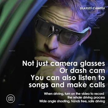 2K Ochelari Mini Camera Video de Înregistrare ochelari de Soare Sport cu Bluetooth Boxe Suna de Acțiune aparat de Fotografiat Inteligent Ochelari